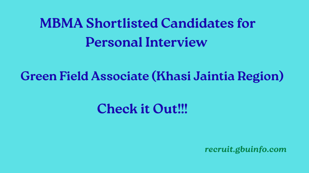 mbma-green-field-associate-2025-khasi-jaintia-region